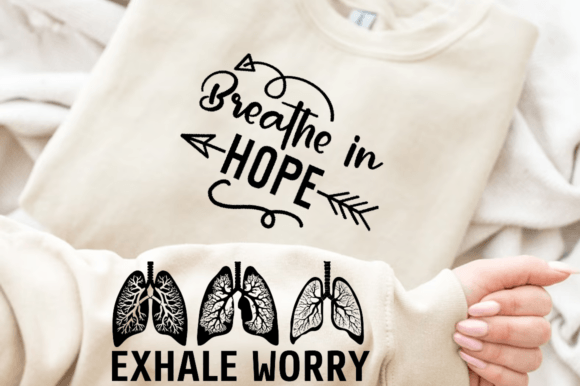 Breathe in Hope Sleeve Svg Design T-Shirt Designs