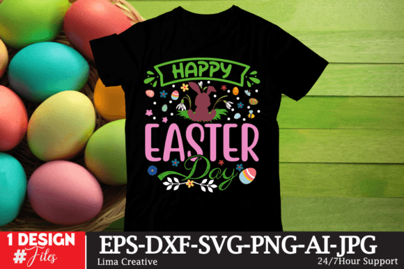 Happy Easter Day T-shirt Design