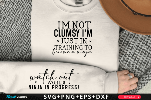 I'm Not Clumsy, I'm Just in Bible SVG T-Shirt Designs