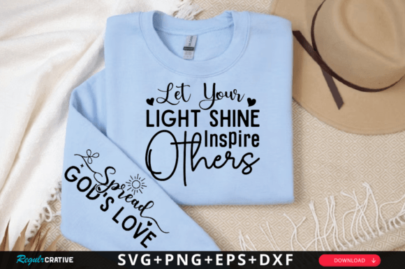 Let Your Light Shine SVG for T-Shirt Designs