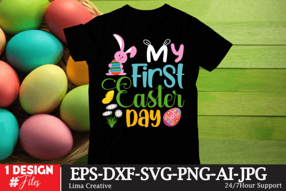 My First Easter Day T-shirt Design
